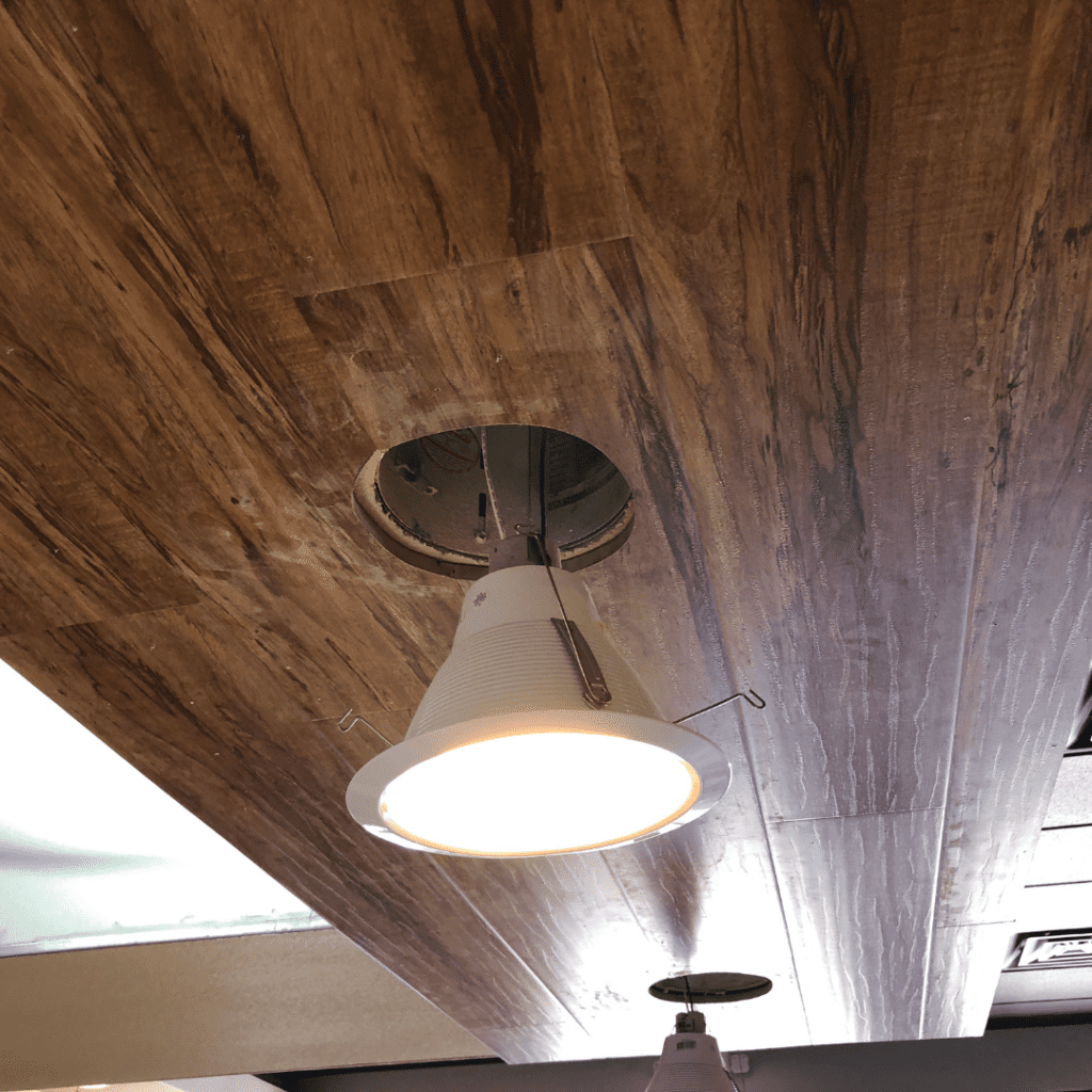 recessed light installation